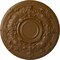 Ekena Millwork Oslo Ceiling Medallion (Fits Canopies up to 10 1/2"), Hand-Painted Smokey Topaz, 28 1/8"OD x 1 3/4"P CM28OSSTF - alternate 1